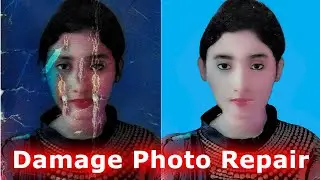 Damage Passport photo Repair in Photoshop