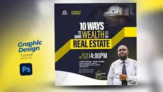 An Easy way to Design your first flyer in Photoshop | Graphic Design Course