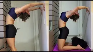 SPANDEX SHORTS TESTING WITH WALL CONTORTION FOR BEGINNERS