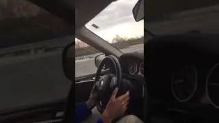 Teaching my son how to drive! PROUD MOMMY!!!