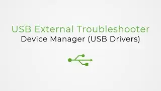 Seagate USB External Troubleshooter  - Device Manager