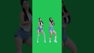 new girls dance green screen video//green background no copyright ©️#trending #viralshort#shorts
