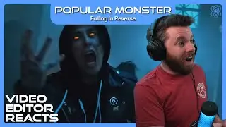 Video Editor Reacts to Falling In Reverse - Popular Monster