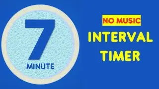 7 Min Interval Timer No Music - 20 Second Exercise 10 sec rest - 20 seconds interval timer with