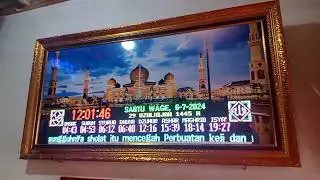 jam waktu sholat dan running text