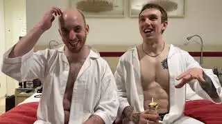 We saw each other naked for the first time.