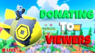 GIFTING AWAY ROBUX TO VIEWERS IN PLS DONATE | Live Stream