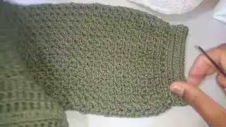HOW TO MAKE A V-STITCH ON THE SLEEVE OF A DRESS
