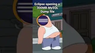 Eclipse opening a 300MB MySQL Dump file
