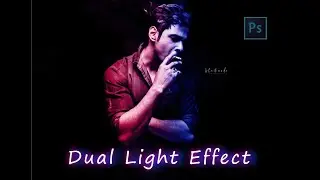 Portrait Dual Lighting Effects | Easy Method Photoshop | Blue And Red Light Effect |