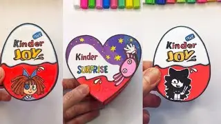 DIY Kinder Joy Compilation with Kinito Pet , Miss Circle, Ragatha / Paper Craft Idea