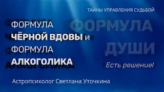 Формула ЧЁРНОЙ ВДОВЫ и Формула АЛКОГОЛИКА по Формуле души