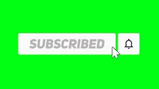 Green screen subscribe button...mouse click with sound