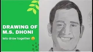 Drawing of M.S Dhoni #msdhoni #cricket