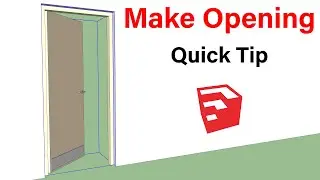 Make Opening on One Click - SketchUp Plugin Quick Tip