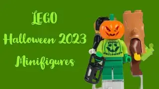 LEGO Halloween 2023 Minifigures! Tree Man, Polka Dot Lady, and Pumpkin Head