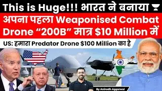 India develops first Combat Aircraft FWD 200B in $10 Million. USA Predator Drone costs $100 Million