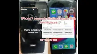 IPhone 7 Passcode Disabled Bypass with Sim Network Free
