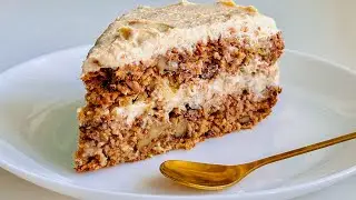 Unusual cake! A healthy and VERY tasty cake without flour, sugar or butter!