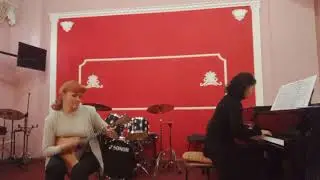 1. Р.н.п. в обр. А.Шалого "Тонкая рябина". 2. В.Конов "Регтайм".