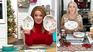 Temp-tations Set of 2 Oval Baskets with Liners on QVC