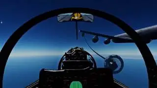 DCS  World Heatblur F-14B  Aerial Tanking training with a Carrier Landing