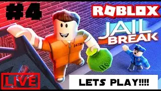 🔴 JAILBREAK: LET'S DO CRIME!! [ROBLOX LIVE] #4 Robux Giveaway!