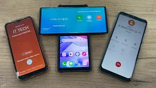 Three Phones Incoming + Outgoing Calling LG WING VS SAMUNG A01 vs REALME C21
