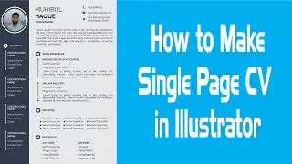 How to Create Single Page CV in Illustrator Updated 2022?
