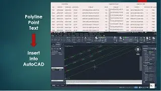 AutoCAD 2023 - Preparing excel sheet to import survey points, texts, lines into AutoCAD