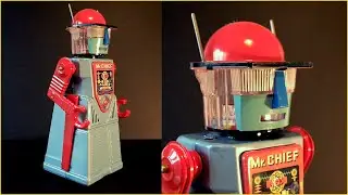 CHIEF SMOKY ROBOT // Retro Futurism Collectible Sci Fi Toys