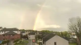 Timelapse of a Rainbow from my window 30 mins into 30 seconds