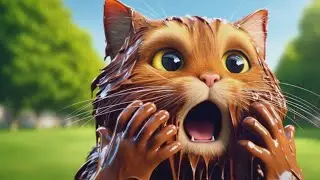 Cat Covered In Chocolate…#cat #cute