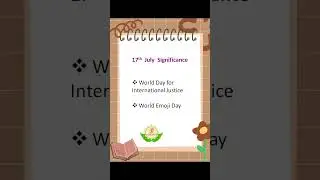 17th & 18th July significance #shortsfeed #shorts