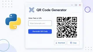 QR Code Generator App using Python and Tkinter | Create QR Codes Easily