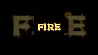FIRE TEXT effect in Adobe Photoshop #shorts