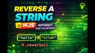 Reverse a string in JS without using built in method 