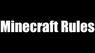 Minecraft Rules