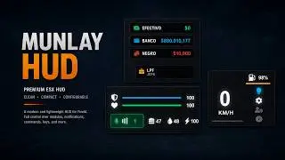 Munlay HUD | FiveM ESX HUD with Seatbelt & Cruise Control