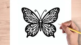 How to draw so easy Butterfly 🦋🦋🦋