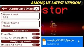 Among Us mod menu latest version 2026 |Fake Imposter, ESP, Teleport, All outfit unlocked, Free chat