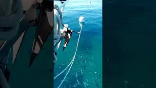 Стоянка на муринге в тихую погоду