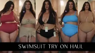 PLUS SIZE TRY ON HAUL | Collective Swimsuit Haul | BuffBunny & Fashion To Figure | Sometimes Glam