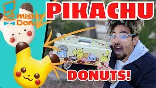 Trying Pikachu shaped Donuts from Mister Donut in JAPAN!