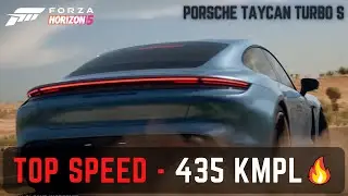 Forza horizon 5 Gameplay - Porsche Taycan Turbo S Top speed 435kmph🔥