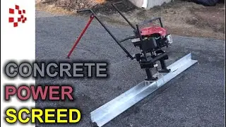 DIY Concrete Power Screed