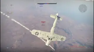 Ramming the prop off a P-47 then dying