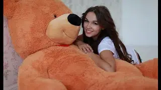 Плюшевый мишка Тихон 170 см карамельный цвет