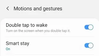 How to Enable double tap wake on Samsung A20,A30,A50,A70
