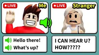 Talking with voices in Roblox video chat..